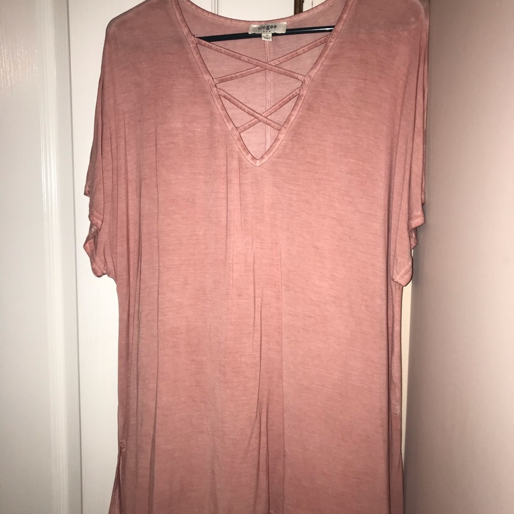 Peach casual top